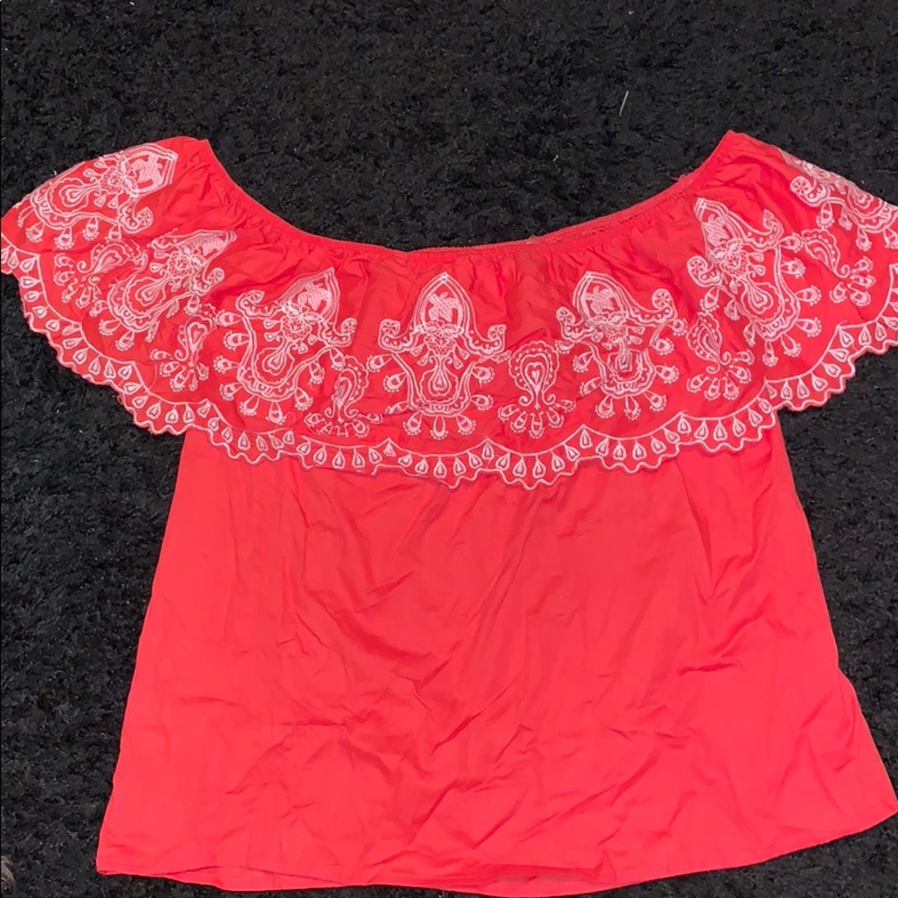 off the shoulder shirt